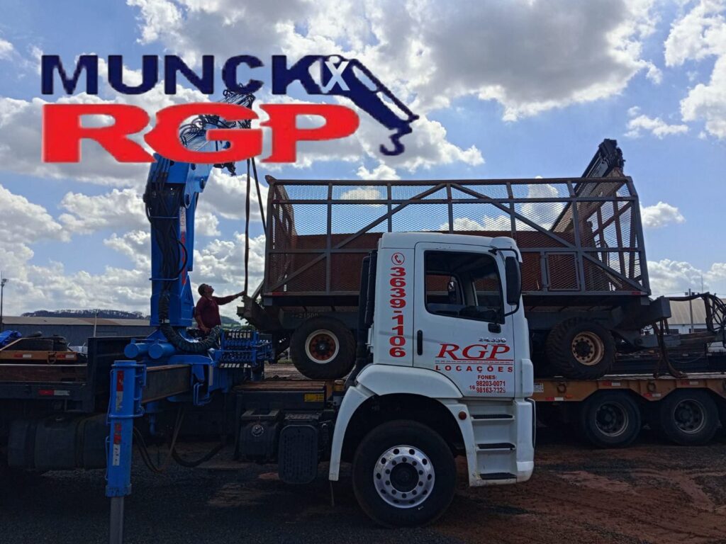 Munck em Ribeirão Preto para içamento, transporte ou movimentação de cargas, solicite um orçamento